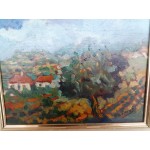 Малка картина масло върху фазер Испания - 3676